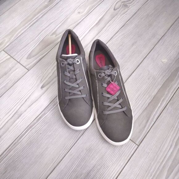 (45-0502)Foot Petals Gray Sneakers ANDI Size 9 - Picture 3 of 15